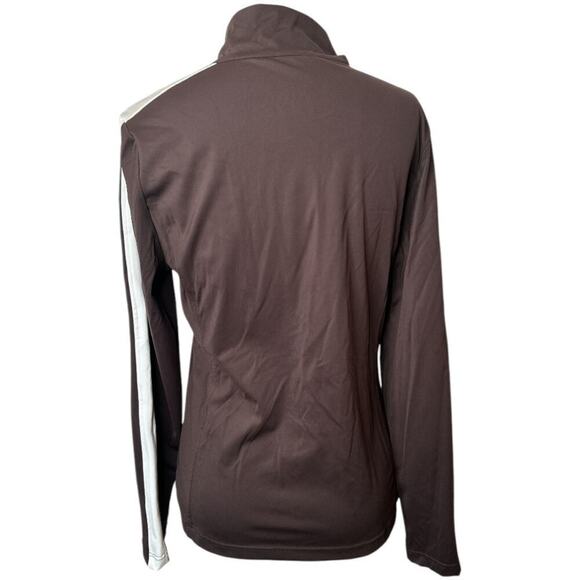 Lohla Sport The Bond Girl Brown Zip Up Track Active Jacket Women's Size S NWT - Picture 3 of 5